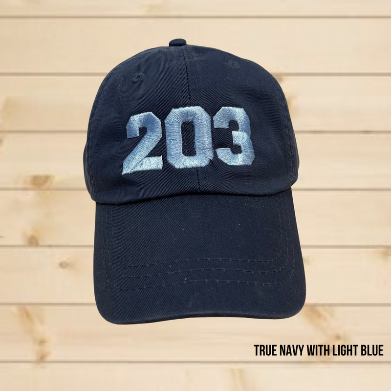 The 203's Classic Embroidered Baseball Cap