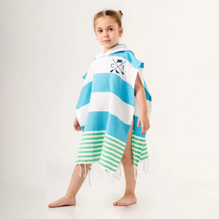 Kids CT Local Turkish Towel Poncho