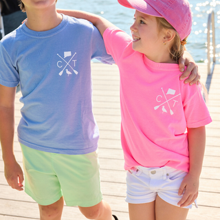 Youth Vintage Washed CT Local Tee Pink