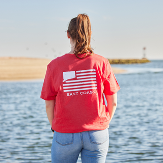 Ultra-Soft Red East Coast Tee