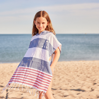 Kids CT Local Turkish Towel Poncho