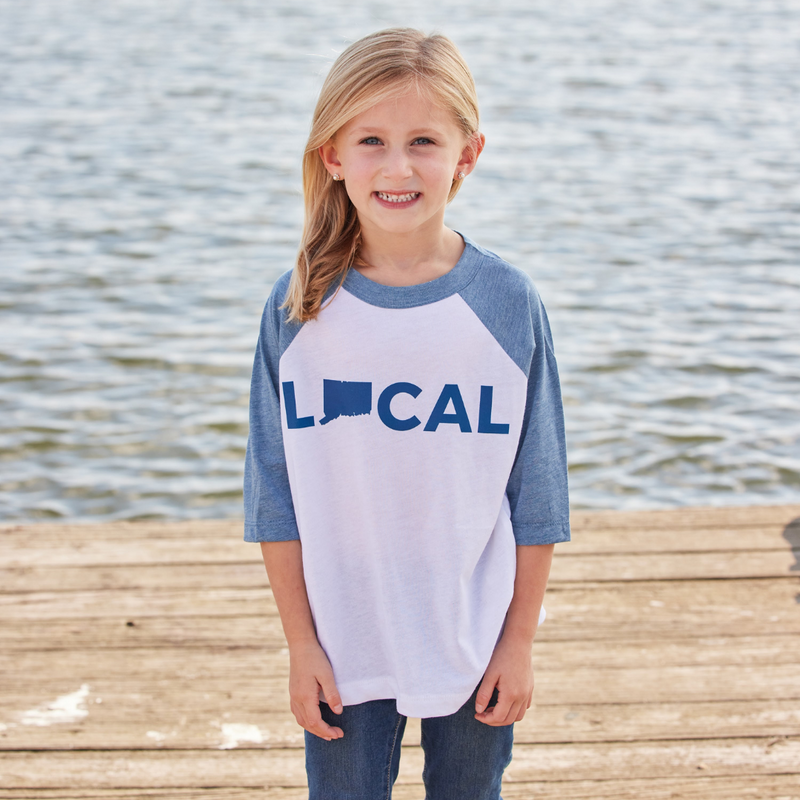 Toddler 203 Local Blue Baseball Tee