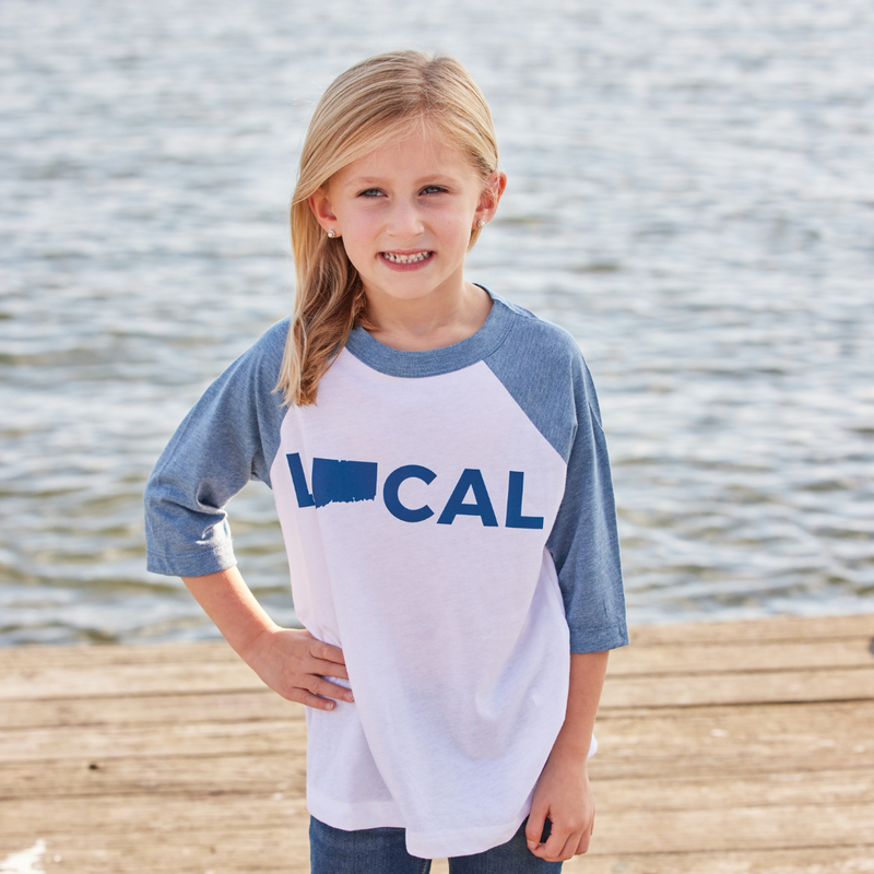 Toddler 203 Local Blue Baseball Tee