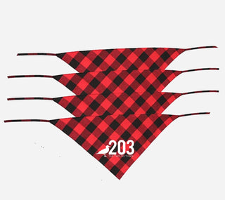 Winter Plaid Connecticut Dog Bandana