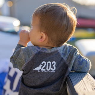 Toddler 203 Local Camo Baseball Tee