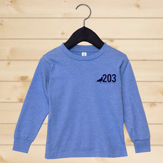 Toddler 203 Blue Home Long Sleeve Tee